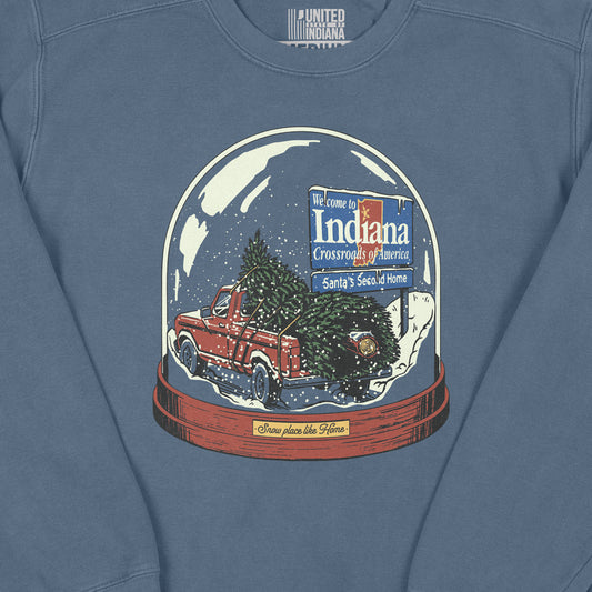Snow Place Like Home Crewneck Sweatshirt - United State of Indiana