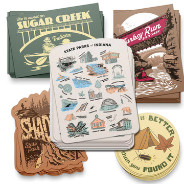 Indiana State Parks Sticker Pack - United State of Indiana