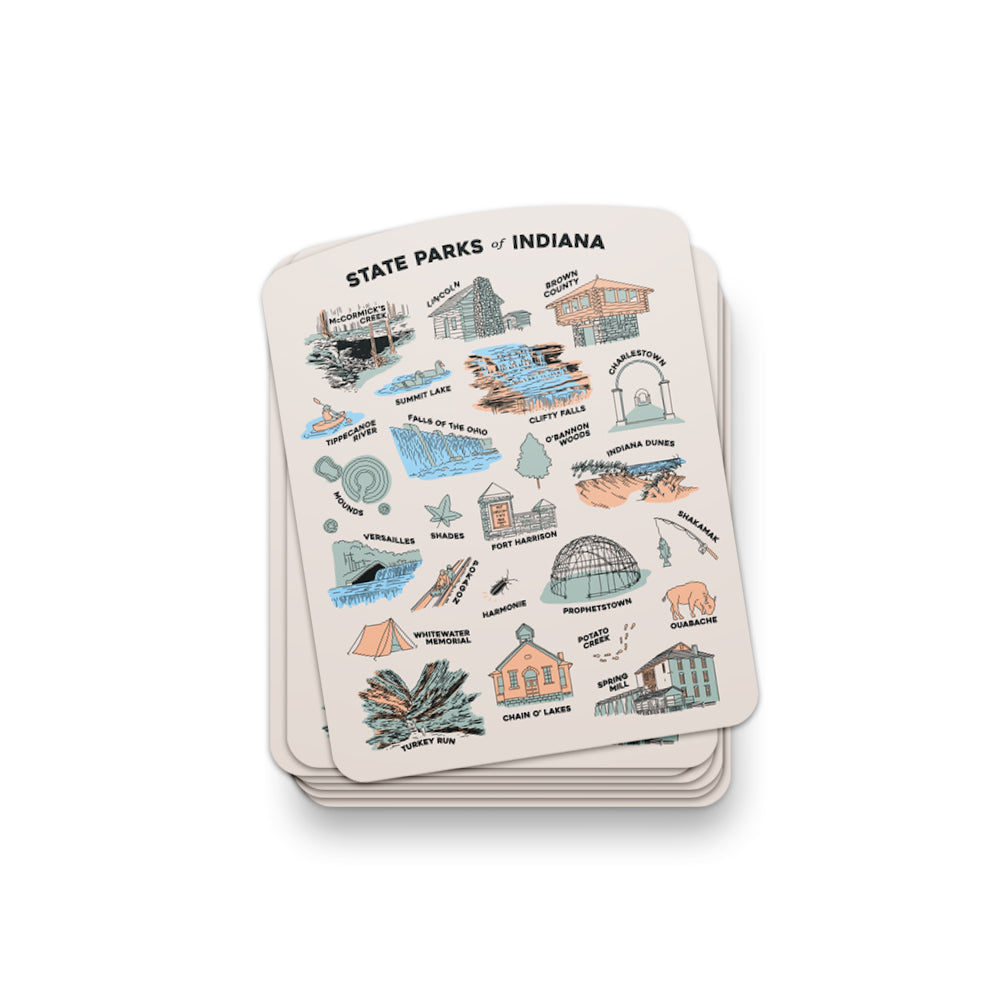 Indiana State Parks Sticker - United State of Indiana
