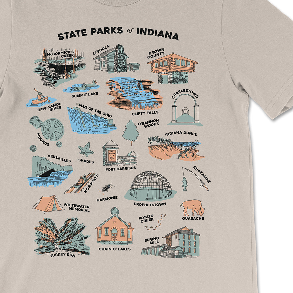 Indiana State Parks Tee - United State of Indiana