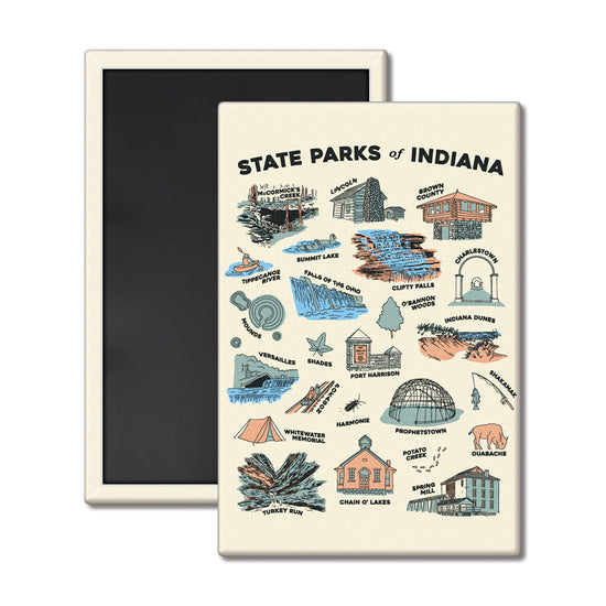 Indiana State Parks Magnet - United State of Indiana