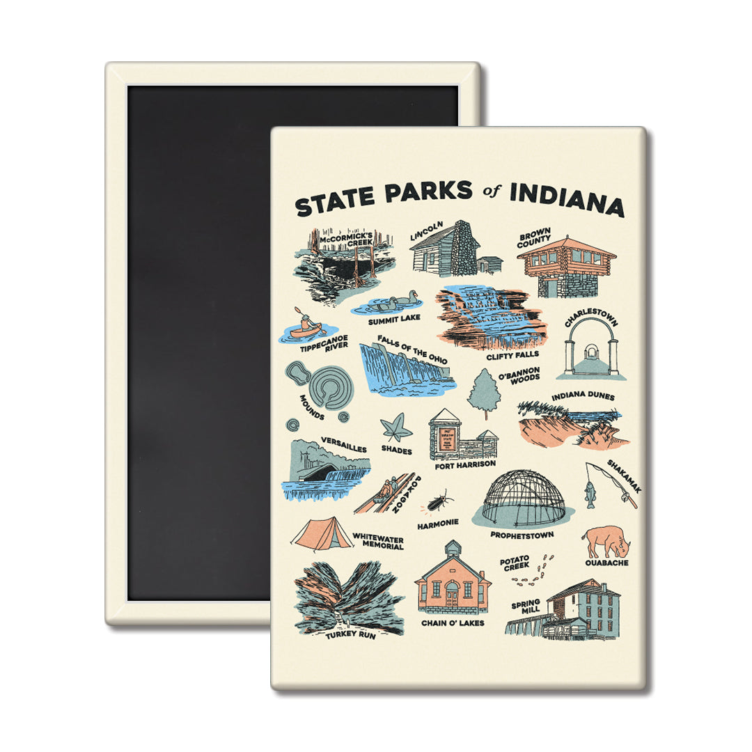 Indiana State Parks Magnet - United State of Indiana