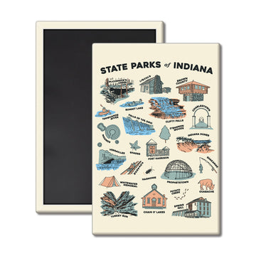 Indiana State Parks Magnet - United State of Indiana