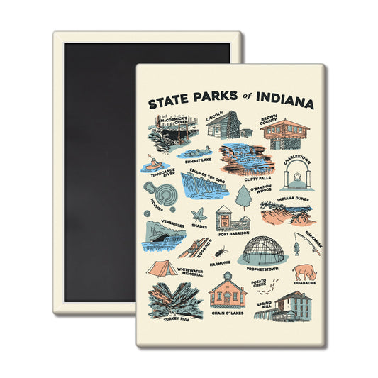 Indiana State Parks Magnet - United State of Indiana