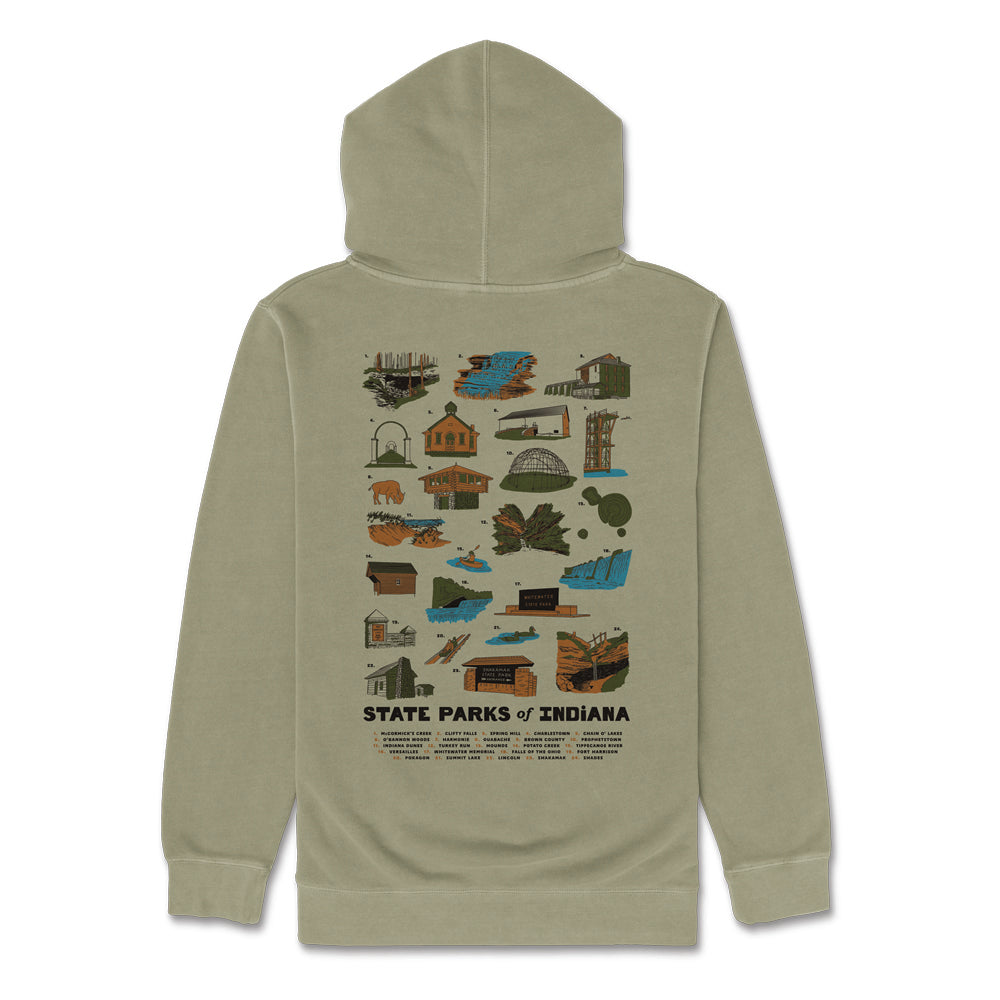 Indiana State Parks Hoodie - United State of Indiana