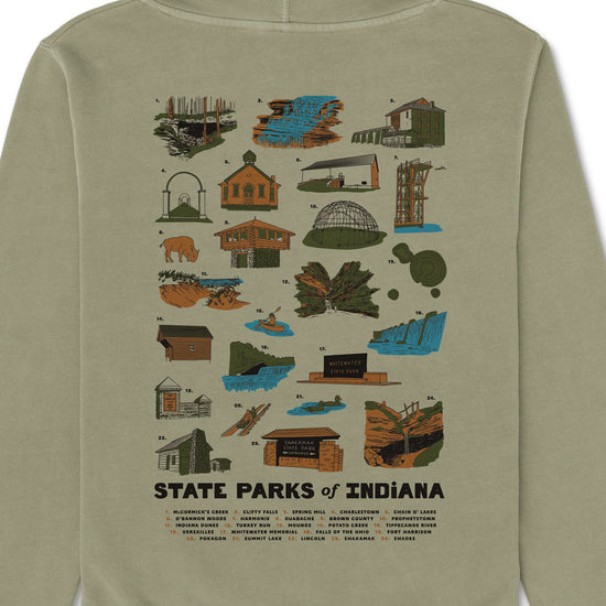 Indiana State Parks Hoodie - United State of Indiana
