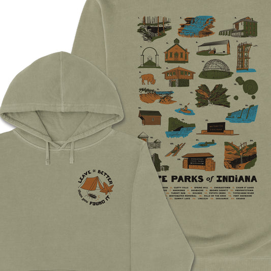 Indiana State Parks Hoodie - United State of Indiana