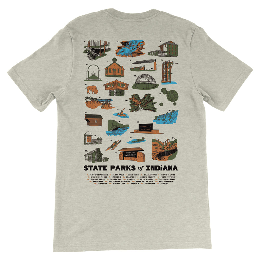 State Parks of Indiana Tee - United State of Indiana