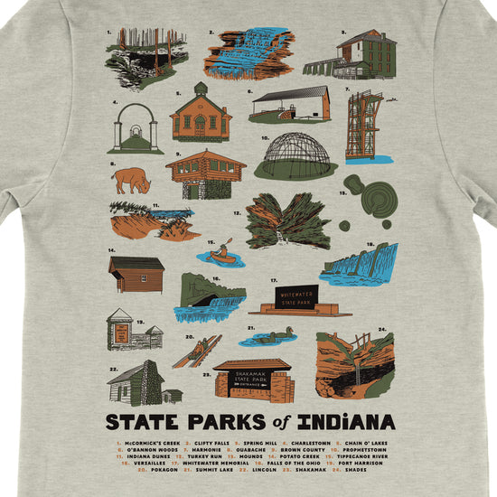 State Parks of Indiana Tee - United State of Indiana