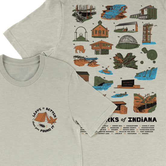 State Parks of Indiana Tee - United State of Indiana