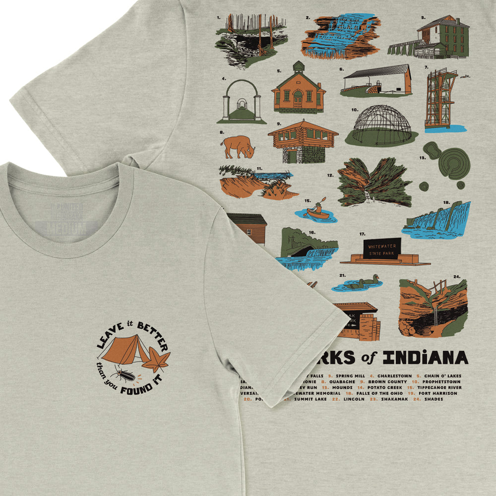 State Parks of Indiana Tee - United State of Indiana