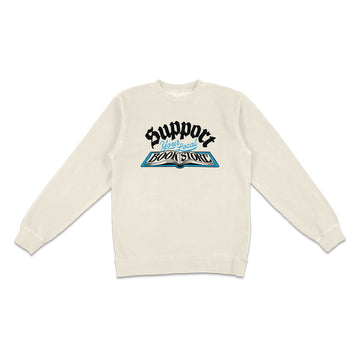 Support Your Local Bookstore Crewneck - United State of Indiana