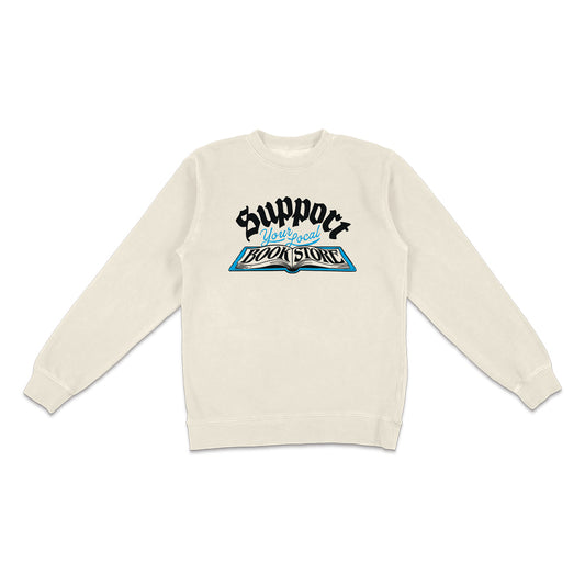 Support Your Local Bookstore Crewneck - United State of Indiana