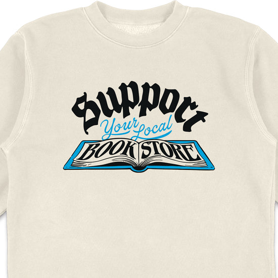 Support Your Local Bookstore Crewneck - United State of Indiana