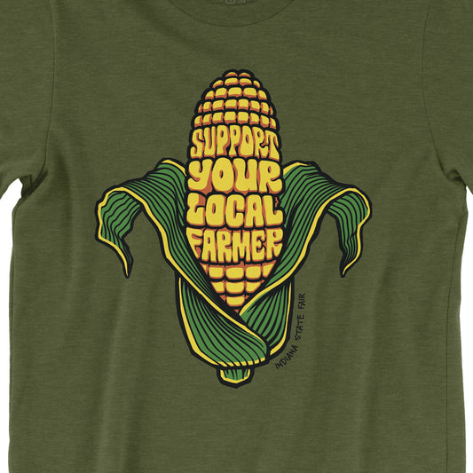 Support Your Local Farmer Tee ***CLEARANCE*** - United State of Indiana