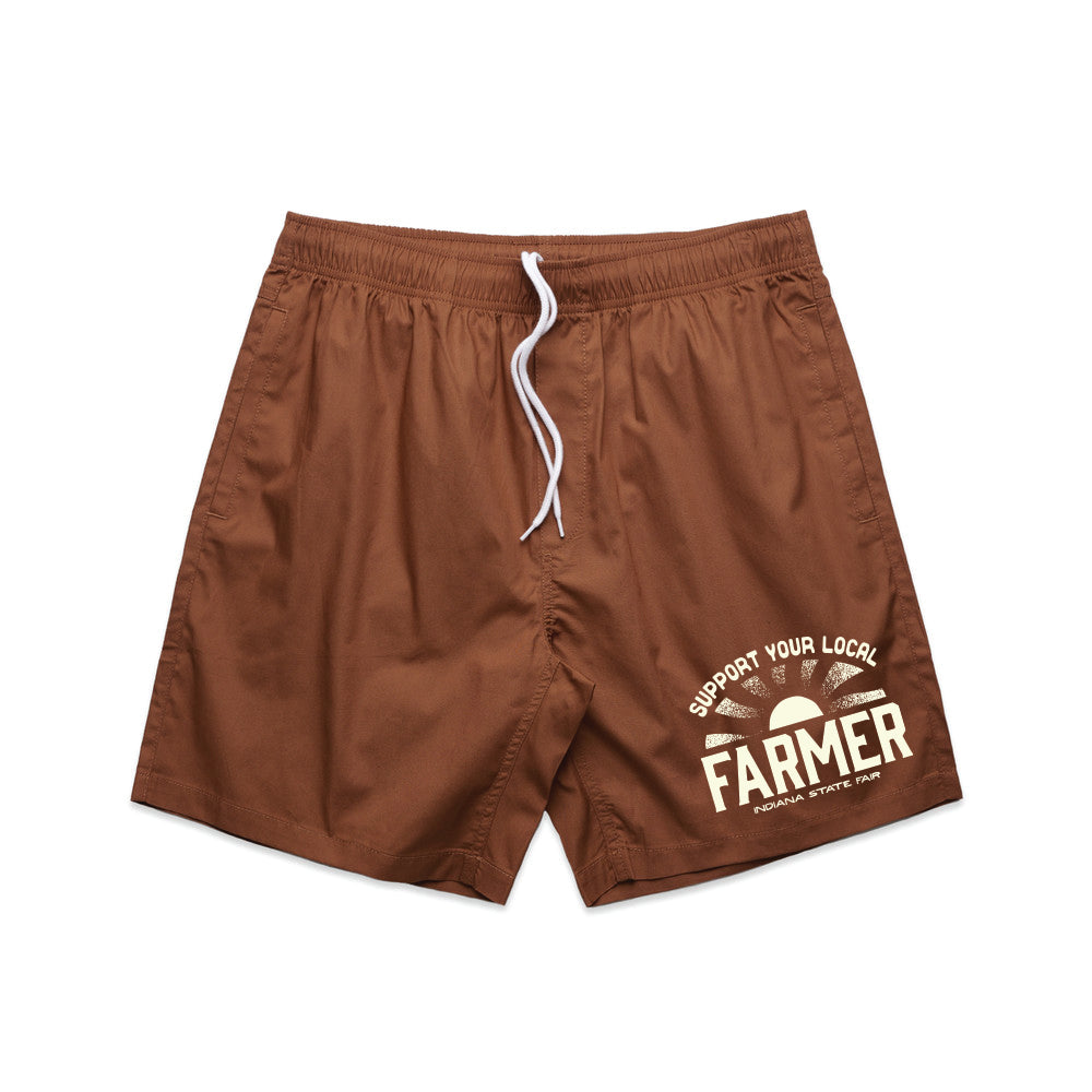 Support Your Local Farmer Shorts - United State of Indiana