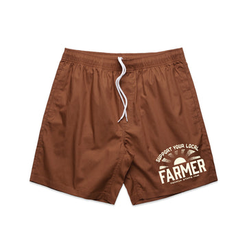 Support Your Local Farmer Shorts - United State of Indiana