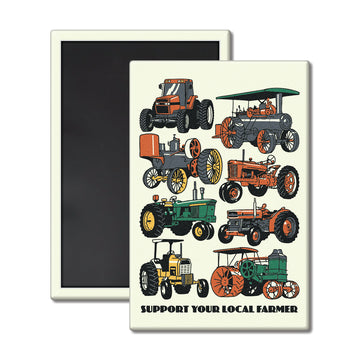 Tractors Through the Ages Magnet