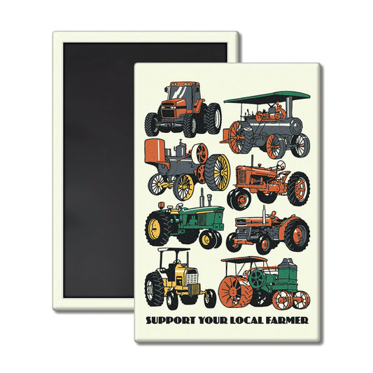 Tractors Through the Ages Magnet