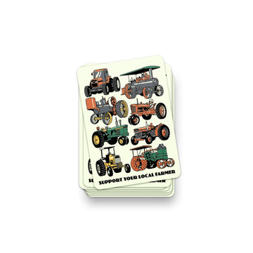 Tractors Through the Ages Sticker