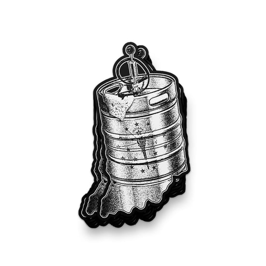 Tap IN Keg Sticker - United State of Indiana