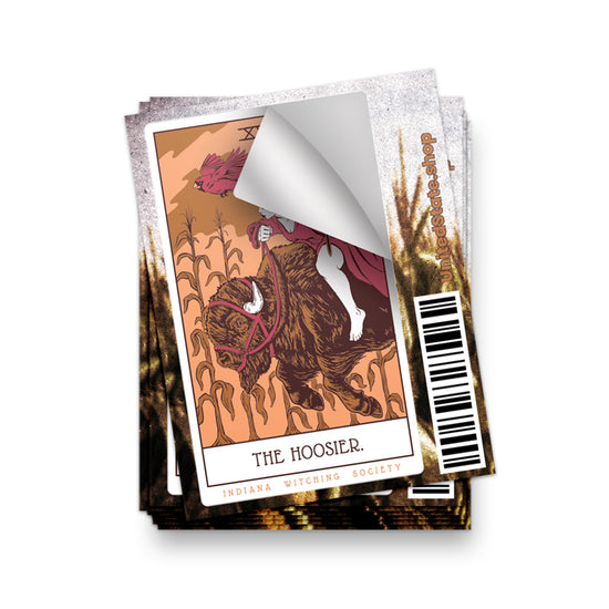 The Hoosier Tarot Sticker - United State of Indiana