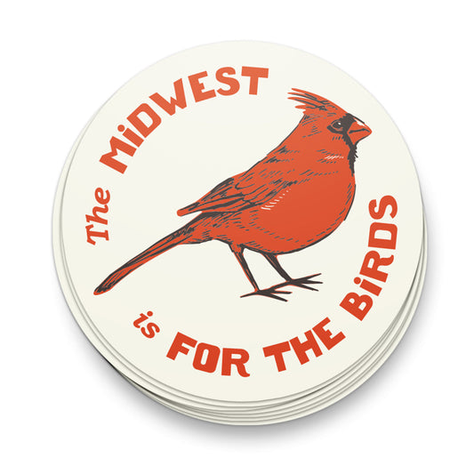 Midwest is for the Birds Sticker - United State of Indiana