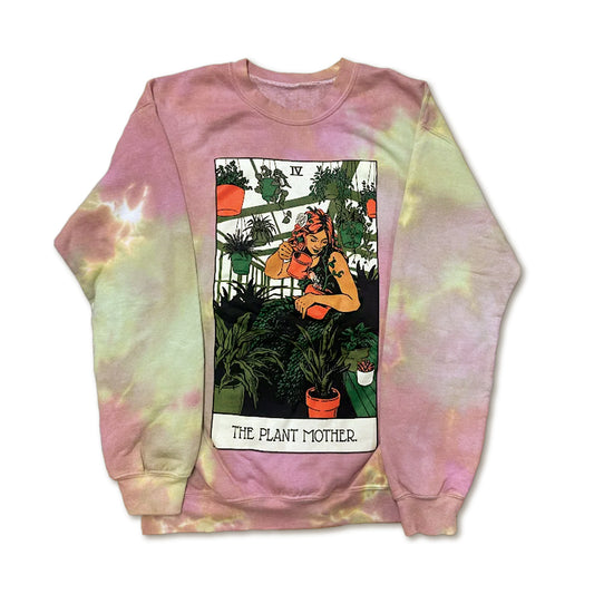 The Plant Mother Tie Dye Crewneck - United State of Indiana