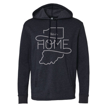 This is Home Neon Pullover Hoodie ***CLEARANCE*** - United State of Indiana