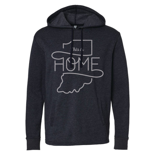 This is Home Neon Pullover Hoodie ***CLEARANCE*** - United State of Indiana