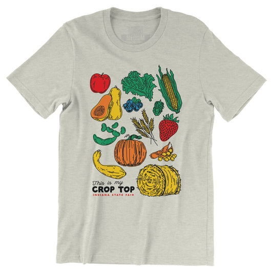 This is My Crop Top Tee - United State of Indiana
