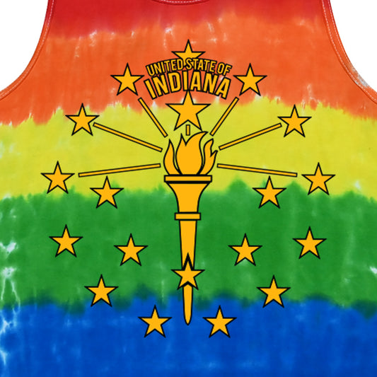 Torch and Stars Tie Dye Tank ***CLEARANCE***
