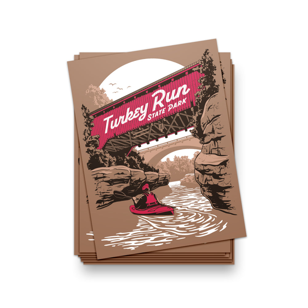 Turkey Run State Park Sticker - United State of Indiana