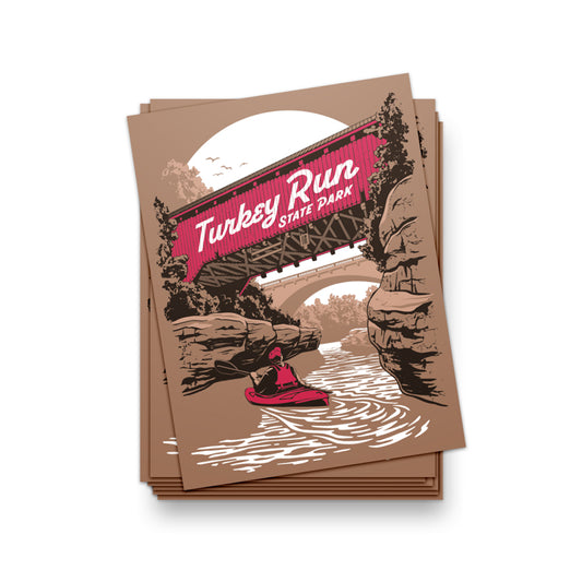 Turkey Run State Park Sticker - United State of Indiana