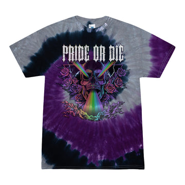 Vintage Pride or Die Tie Dye Tee - United State of Indiana