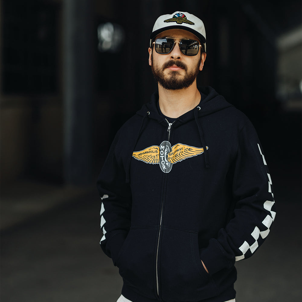 Vintage Indianapolis Motor Speedway® Zip-Up Hoodie - United State of Indiana