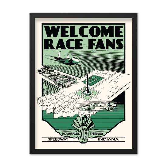 [STORE] Welcome Race Fans Poster 18x24" - United State of Indiana