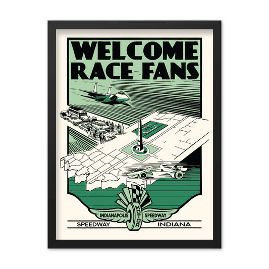 [STORE] Welcome Race Fans Poster 18x24" - United State of Indiana