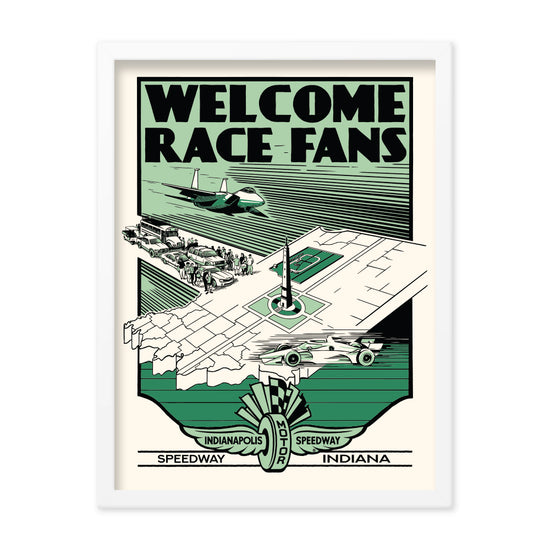 Welcome Race Fans Poster - United State of Indiana