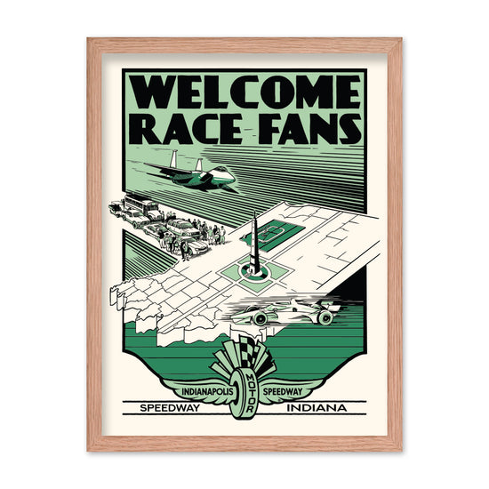 Welcome Race Fans Poster - United State of Indiana
