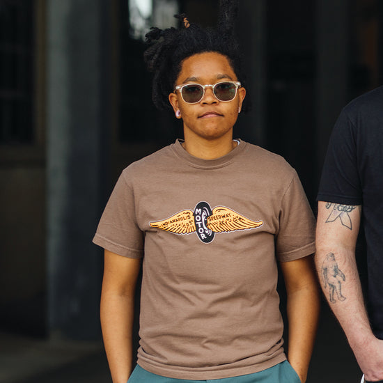 Vintage Winged Wheel Tee - United State of Indiana