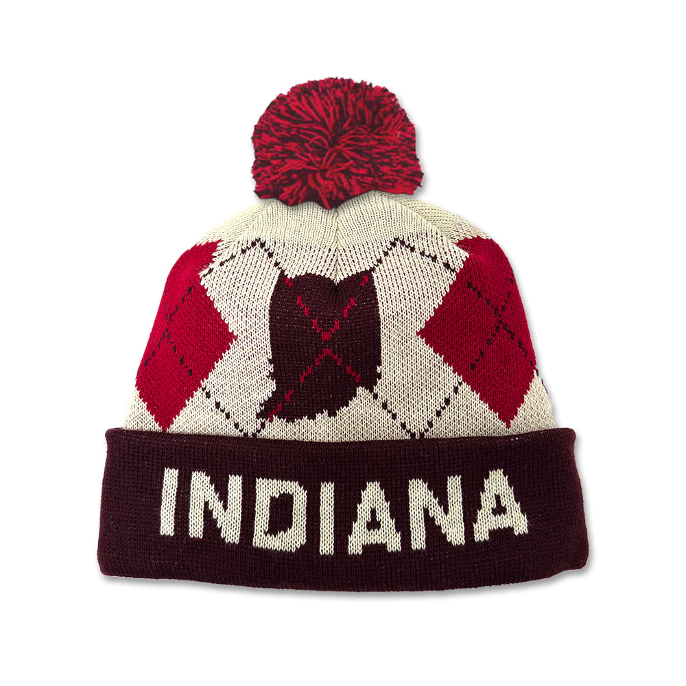 IN Indiana Argyle Beanie - United State of Indiana
