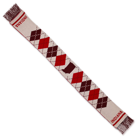 IN Indiana Argyle Scarf - United State of Indiana