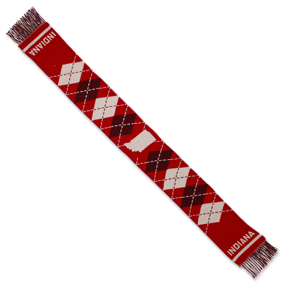 IN Indiana Argyle Scarf - United State of Indiana