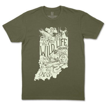 Wild Life in Indiana Tee - United State of Indiana