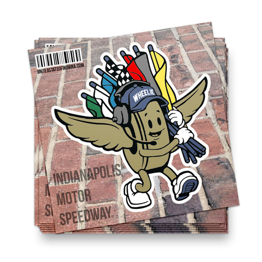 Wheelie Sticker - United State of Indiana