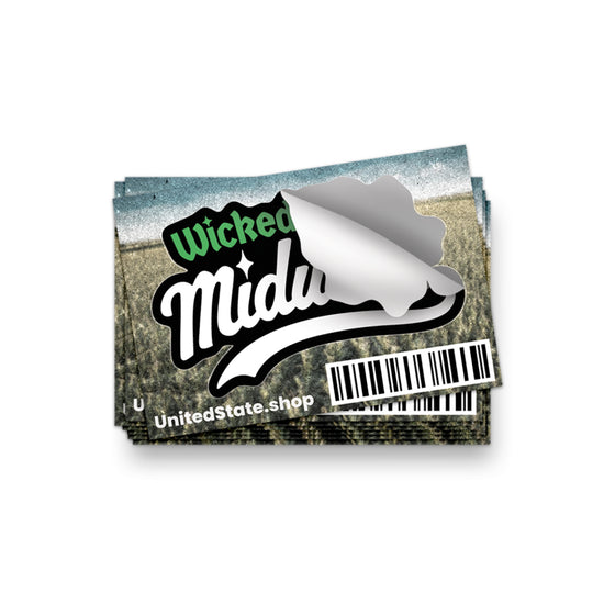 Wicked Witch of the Midwest Text Sticker - United State of Indiana
