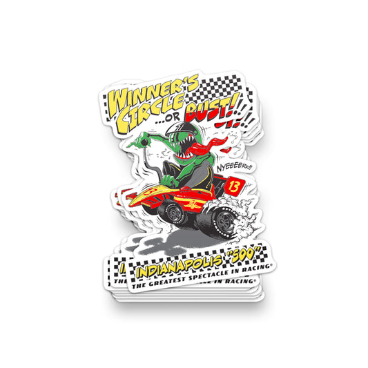 Winner's Circle or Bust Sticker