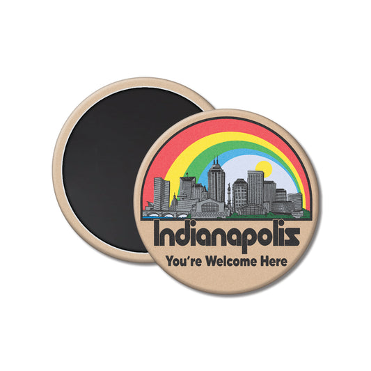 You're Welcome Here Magnet - United State of Indiana