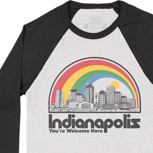 You're Welcome Here Baseball Tee - United State of Indiana